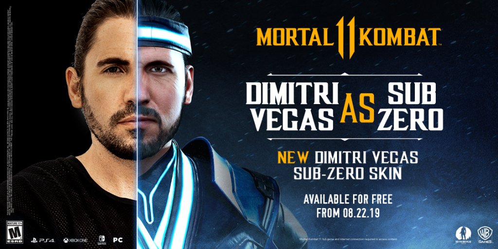 'Mortal Kombat 11' Dropping Free DJ Dimitris Vegas Sub-Zero Skin