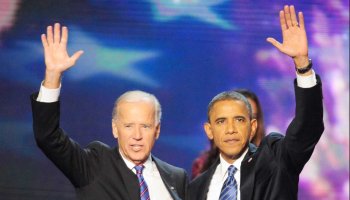 Barack Obama and Joe Biden at the 2012 Democratic National Convention in Charlotte, N.C.