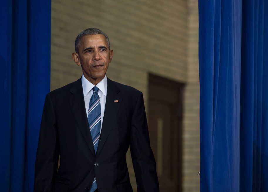 President Barack Obama speaks at Benjamin Banneker Academic High School