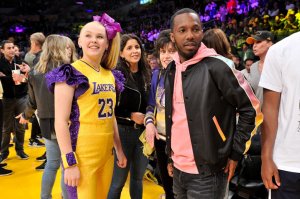 Celebrities At The Los Angeles Lakers Game