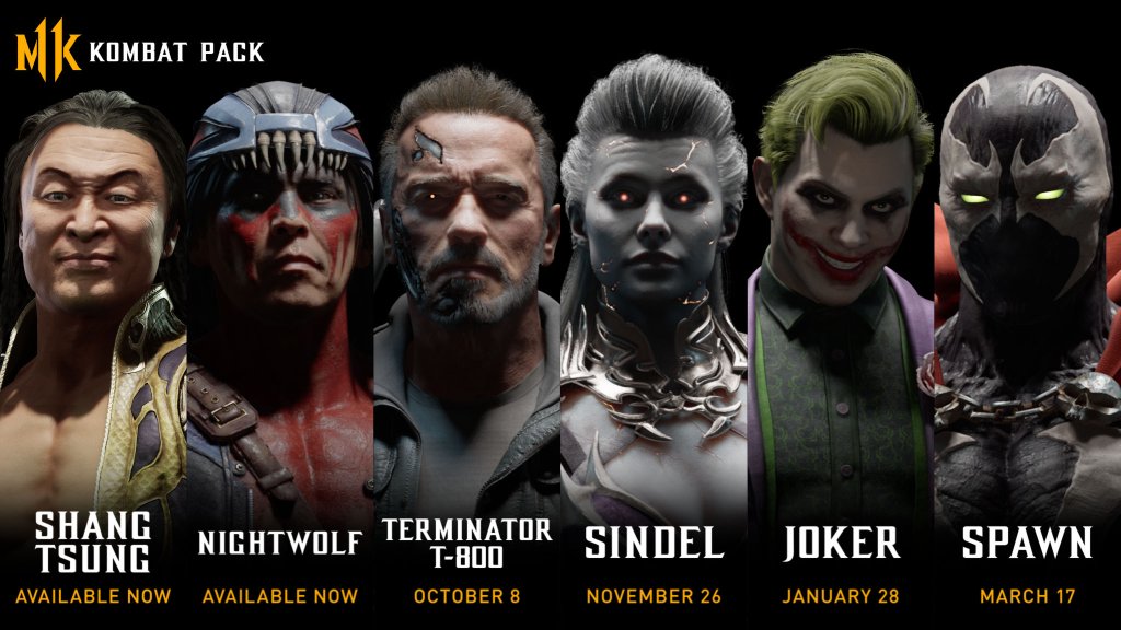 Mortal Kombat 11 Kombat Pack Roadmap