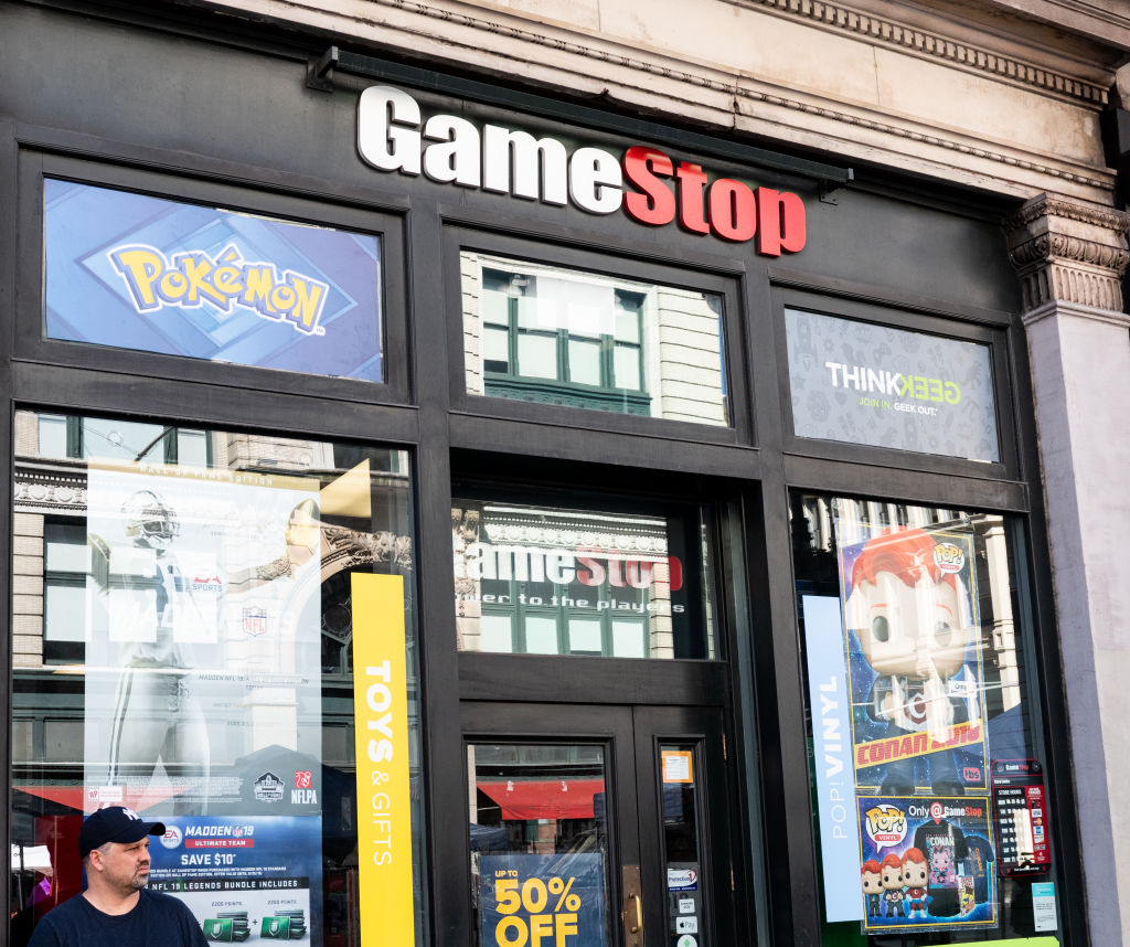 Game Stop store in New York City...