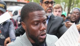 Kevin Hart and Eric Stonestreet arriving at Global Radio to promote their new film ‘Secret Life Of Pets 2’ - London