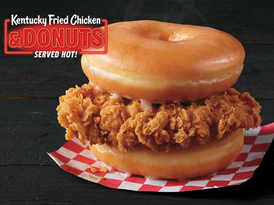 Kentucky Fried Chicken donut sandwich