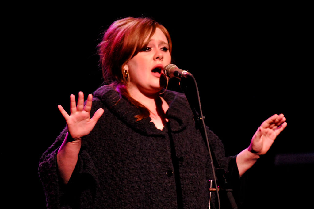 Soulful singer Adele performs at the Warfield Theatre in San Francisco, Calif. on Thursday, January 30, 2009. (Dean Coppola/Staff)