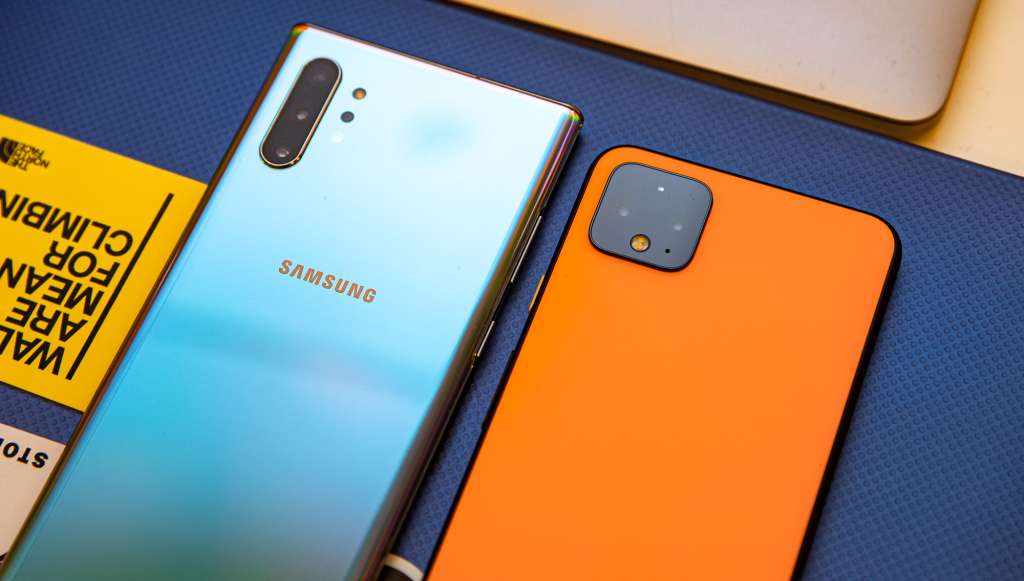 Samsung Galaxy Note 10 Plus and Google Pixel 4 XL