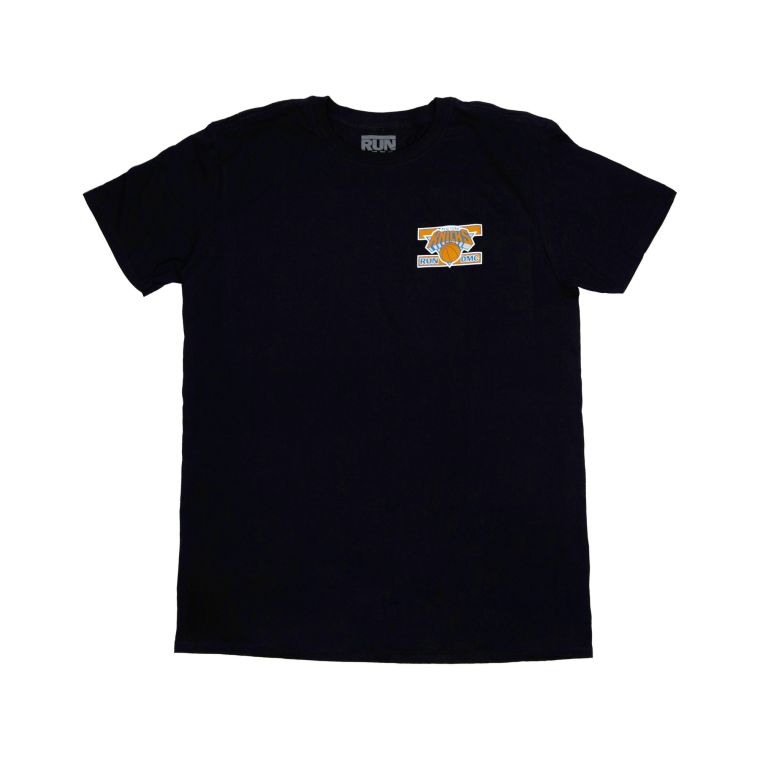 Black Tee - Run-DMC x NY Knicks merch