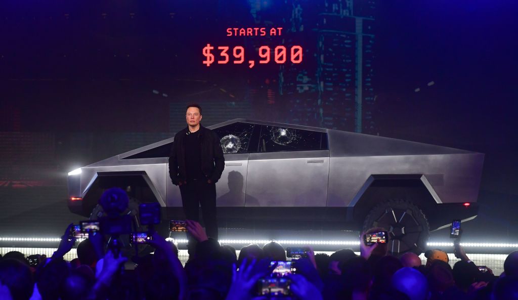 The Internet Clowns Elon Musk's New "Cybertruck" Design