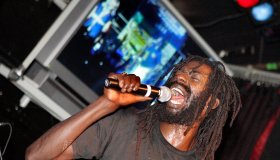 Controversial reggae dancehall star Buju Banton at the Century Club in Century City.