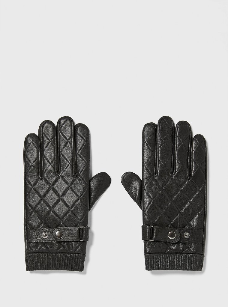 Zara Quilted Leather Gloves