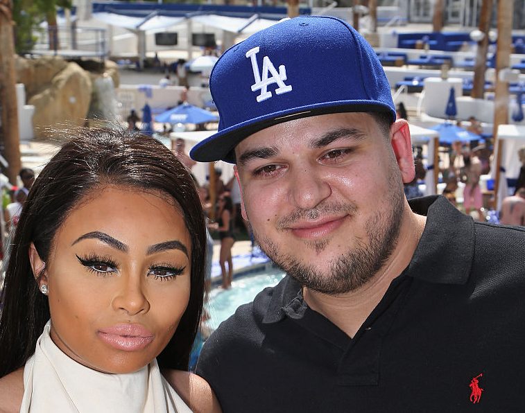 Rob Kardashian And Blac Chyna At Sky Beach Club