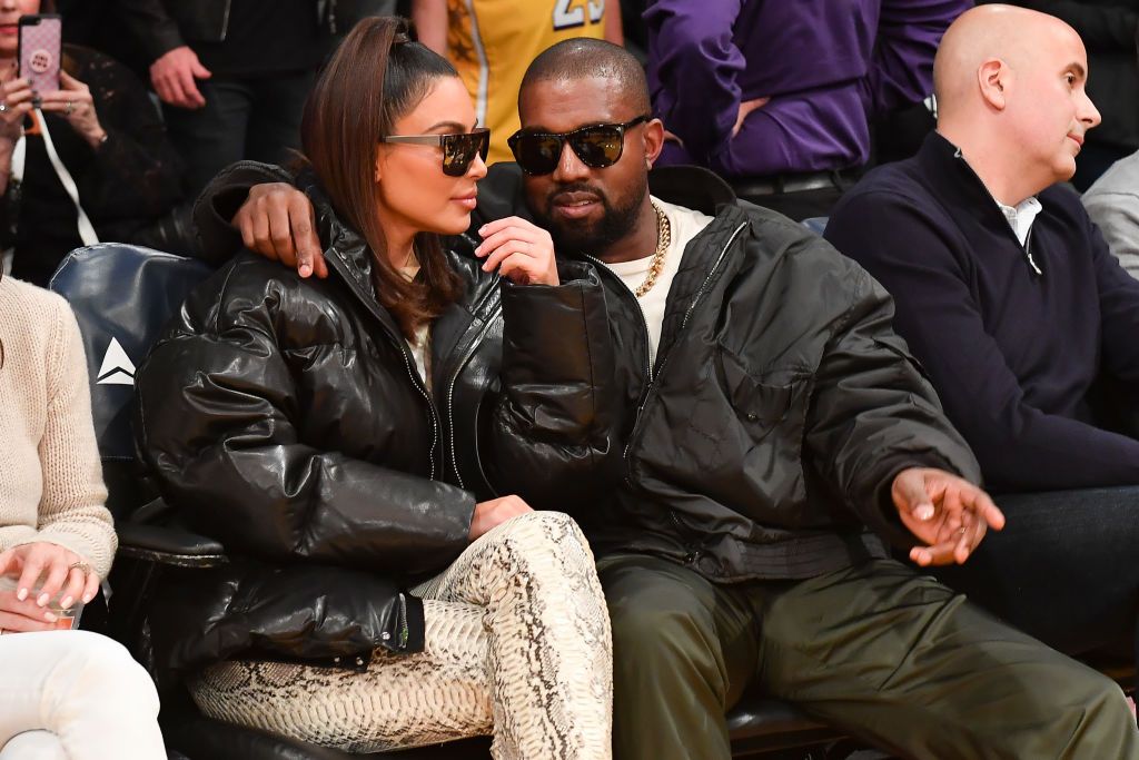 Celebrities At The Los Angeles Lakers Game