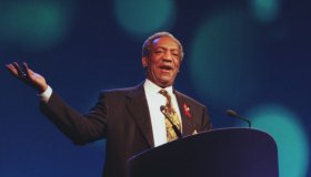 Bill Cosby uses humor to drive home his points about the effect of television of children and to point out to people that they have some control over what television airs.