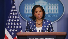 White House National Security Advisor Susan Rice Briefs The Media On Obama's Trip To Africa
