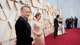 Oscar¬Æ nominee, Tom Hanks and Rita Wilson arrive on the red carpet of The 92nd Oscars¬Æ at the...