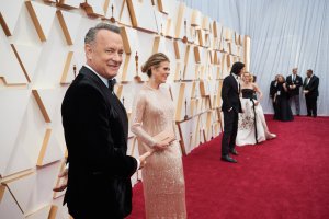 Oscar® nominee, Tom Hanks and Rita Wilson arrive on the red carpet of The 92nd Oscars® at the...