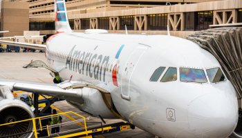 American Airlines Airbus A319-100 aircraft seen at Phoenix...