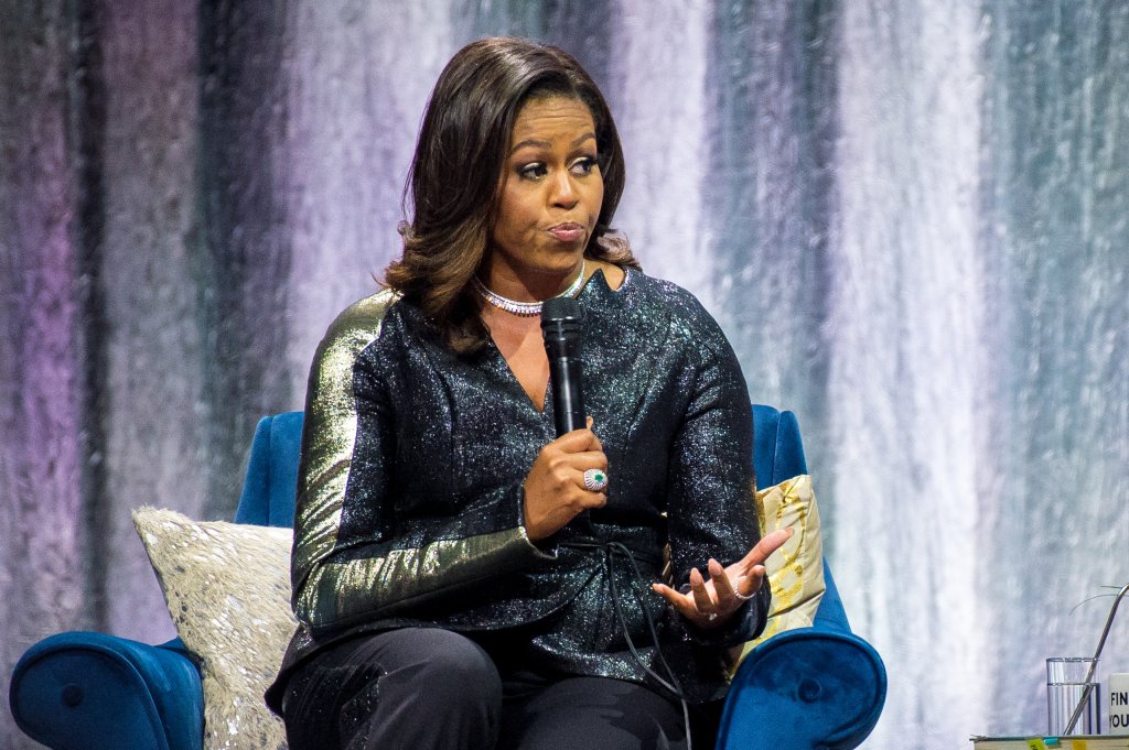 Michelle Obama attends &apos;Becoming&apos; launch