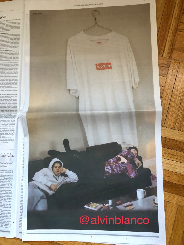 Supreme New York Times ad