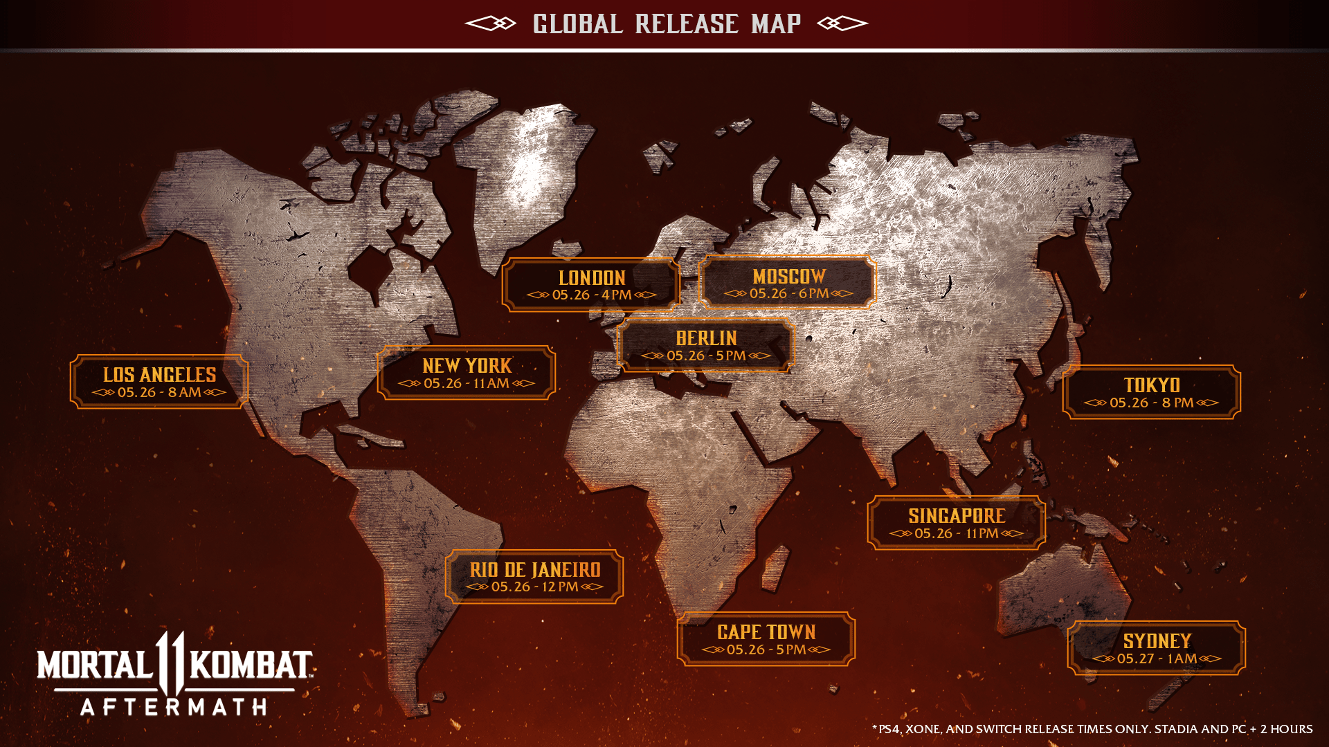 Mortal Kombat 11: Aftermath Launch Details