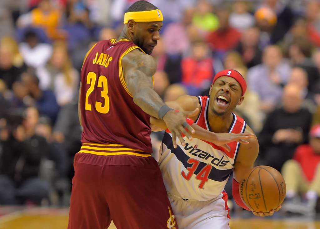 the Washington Wizards play the Cleveland Cavaliers