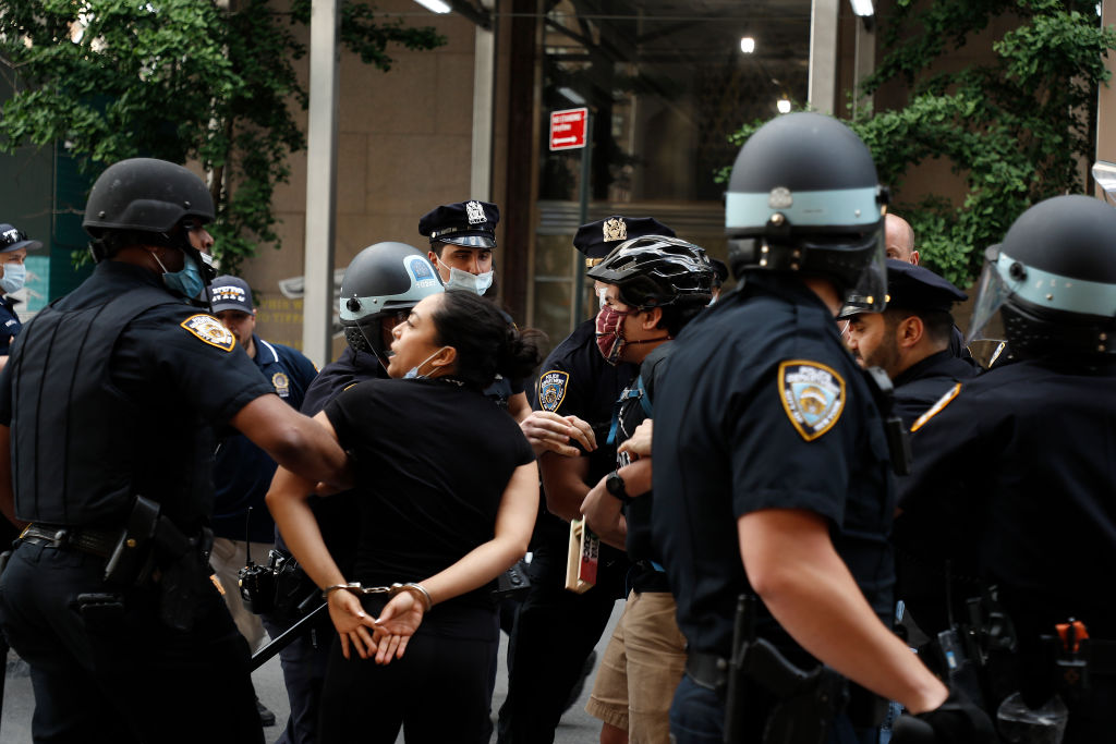 Protesters Rally In New York City Against The Police Killing Of A Minneapolis Minnesota Man George Floyd