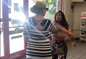 Phoenix Karen Slapped Gas Station Racist Rant