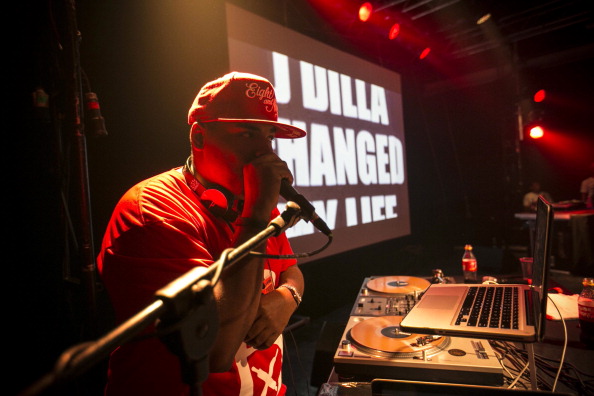 DJ Young RJ performs during the Dillaville Tour in Italy, 2013