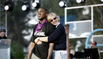 The Ellen DeGeneres Show Films the Second Annual Ellen in the Park with Kanye West