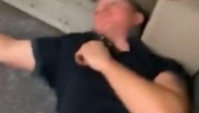 Racist White Man Knocked Out