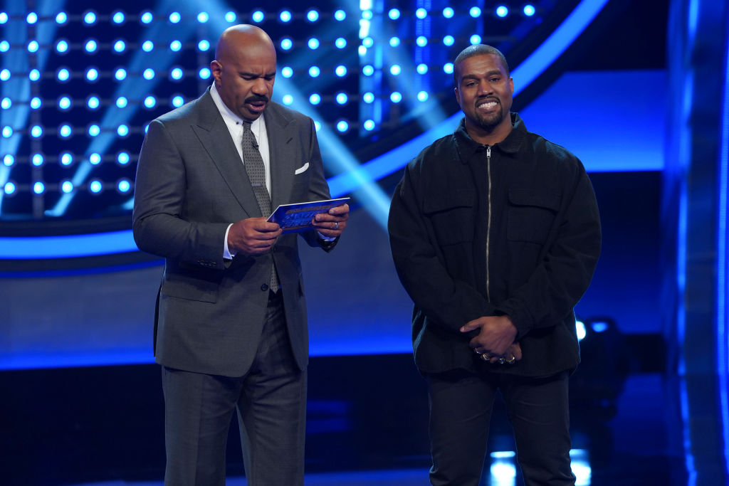 Kanye West & Steve Harvey Stop By Georgis Chick-fil-A