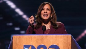 Vice Presidential Nominee Kamala Harris Addresses Virtual DNC From Delaware