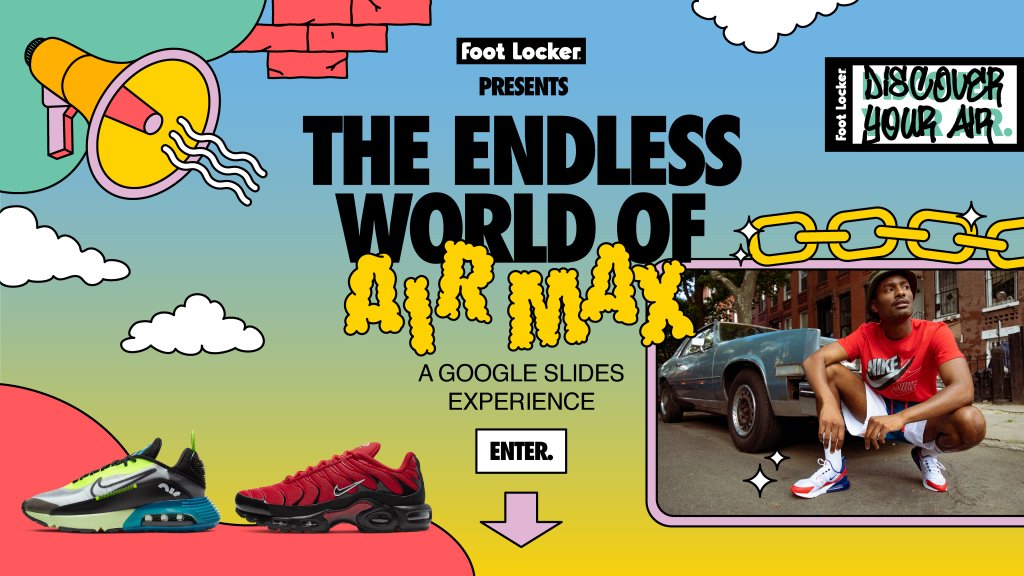 Foot Locker x Google Slides x Air Max