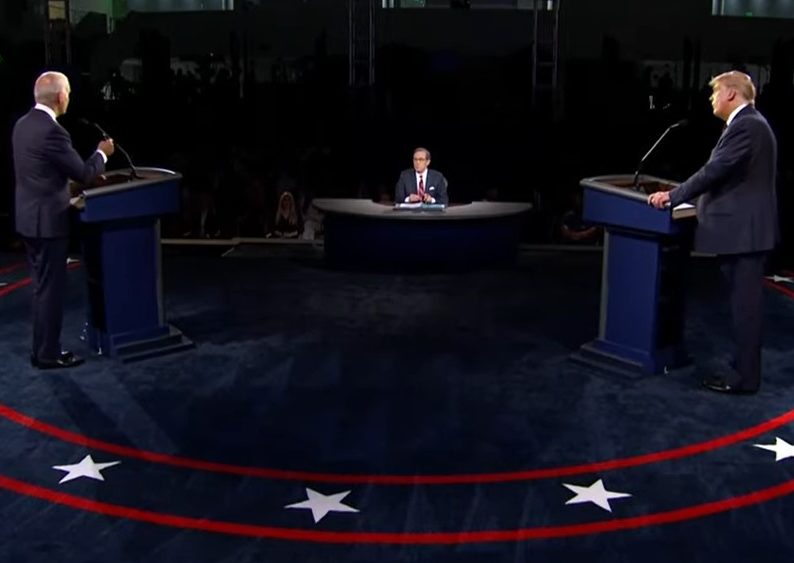 Donald Trump vs Joe Biden in first presidential debate