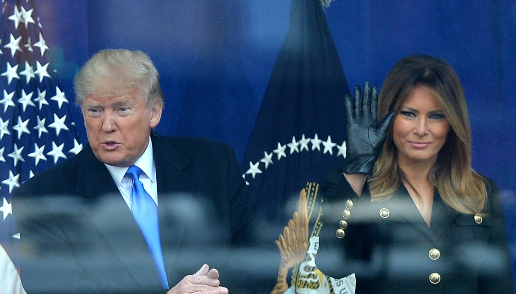 Donald J Trump, Melania Trump in attenda...