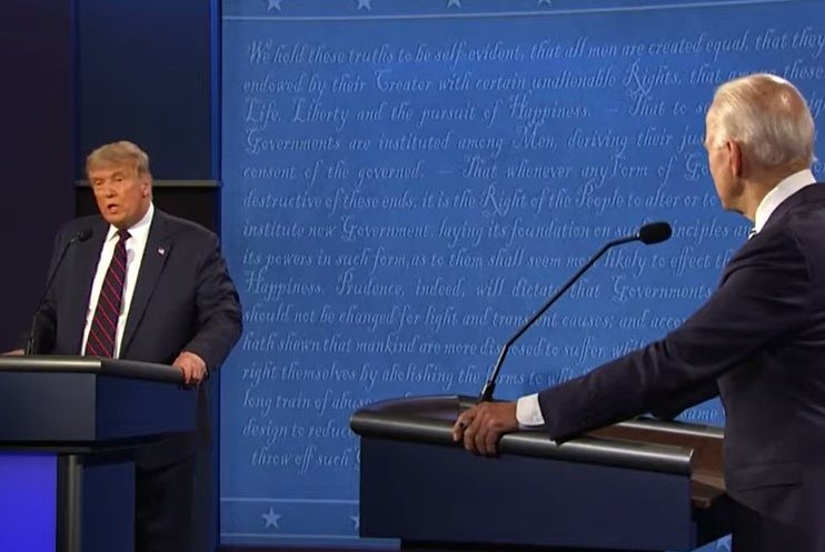 Donald Trump vs Joe Biden in first presidential debate