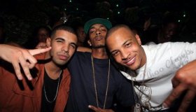 TI, Chris Brown And Drake Visit GreenHouse - August 24, 2010