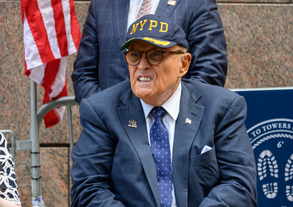Rudy Giuliani Attends 9/11 Ceremony On 19th Anniversary