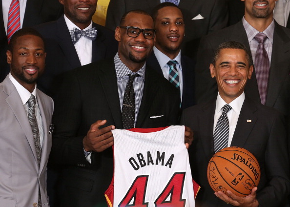 Obama Welcomes NBA Champion Miami Heat To White House