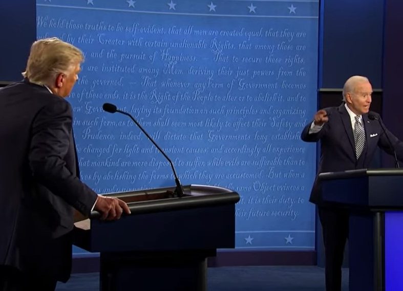 Donald Trump vs Joe Biden in first presidential debate
