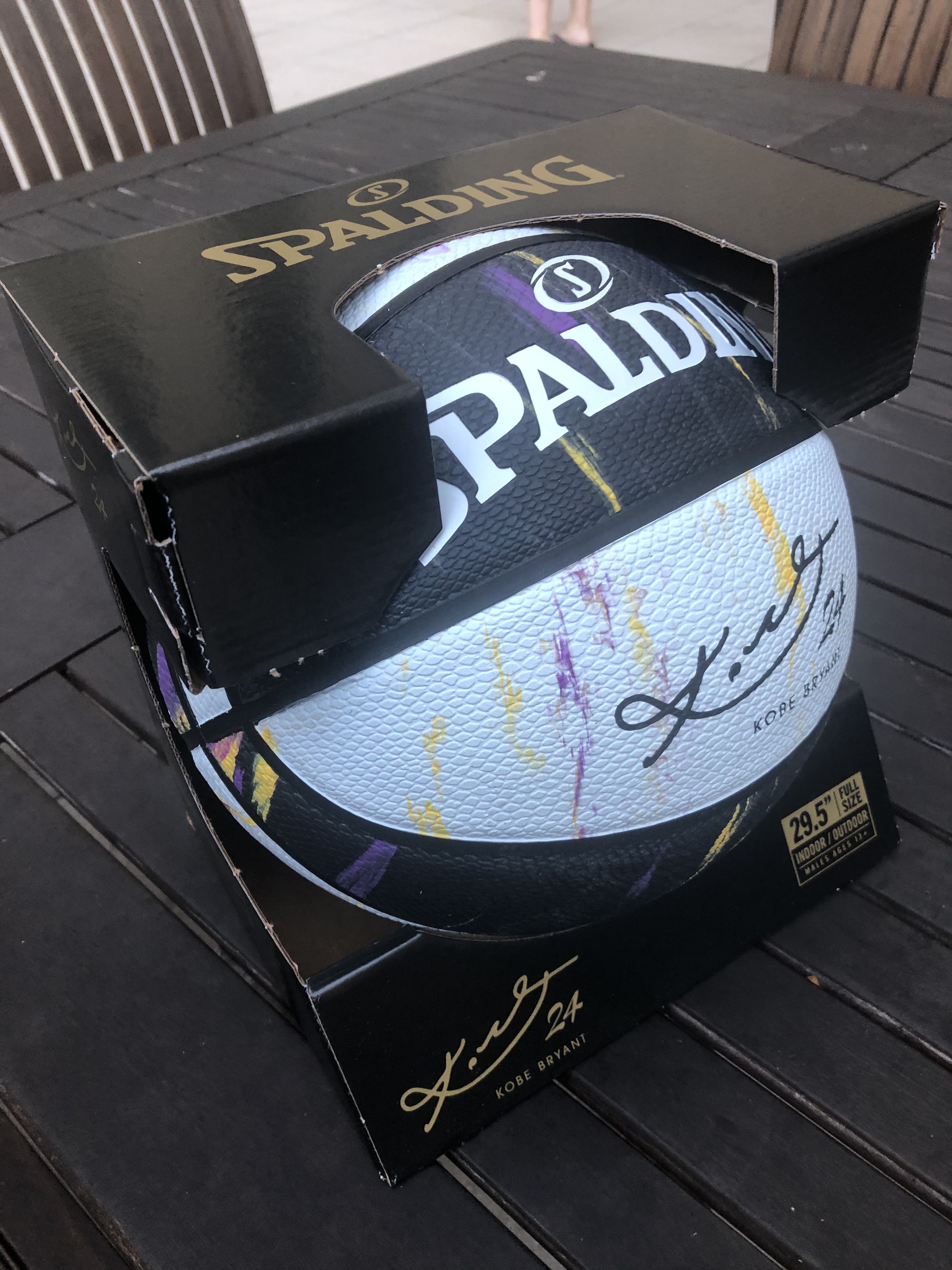 SPALDING X Kobe Bryant Basketball Marbled Snake Series Signature Limited Edition 