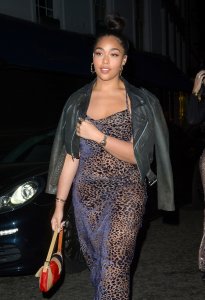 Jordyn Woods celebrates her mother&apos;s birthday at Scalini restaurant