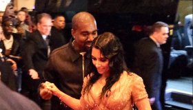 Kim Kardashian and Kanye West show up at Mark Hotel