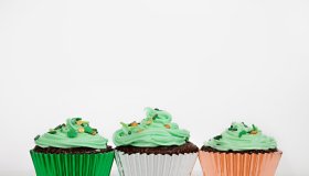 Irish Flag St. Patrick's Day Chocolate Cupcakes