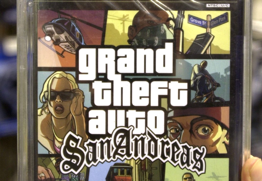 A copy of the Grand Theft Auto video.