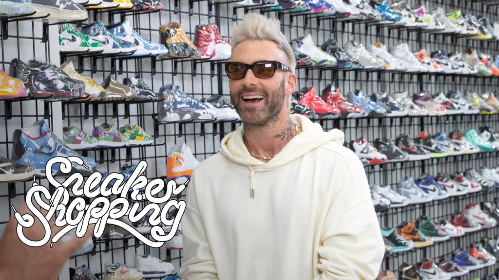 Adam Levine Sneaker Shopping