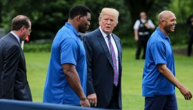 President Donald Trump hosts the White House Sports and Fitness Day