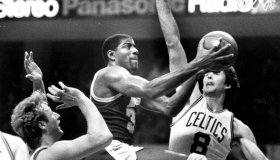 1985 NBA Finals: Los Angeles Lakers Vs Boston Celtics At Boston Garden