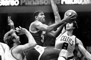 1985 NBA Finals: Los Angeles Lakers Vs Boston Celtics At Boston Garden