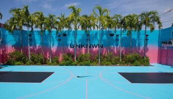 UNKNWN unveils Nike LeBron 8 “South Beach” 2021 inspired basketball court